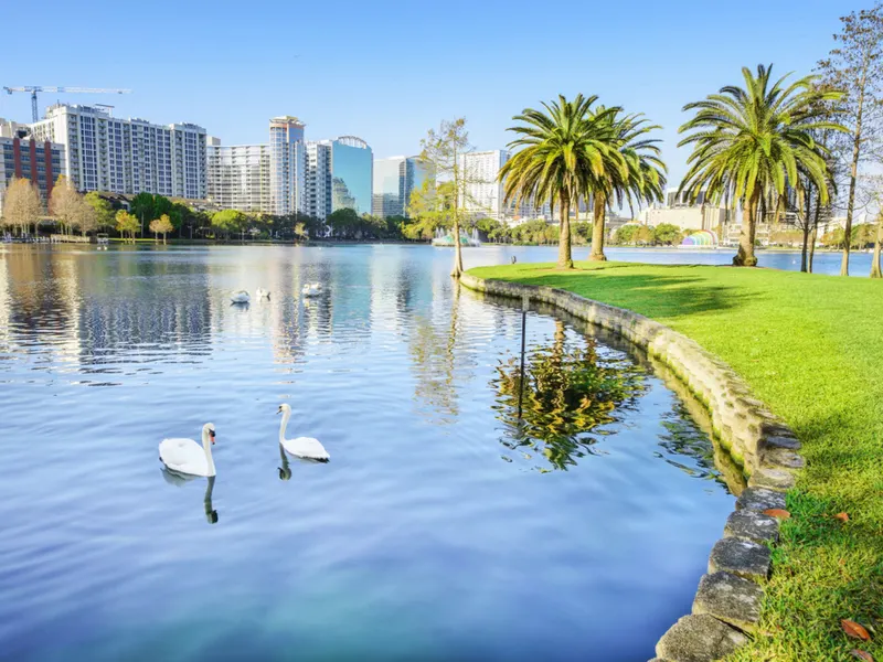 Gorgeous Lake Eola, one of the best things to do in Orlando