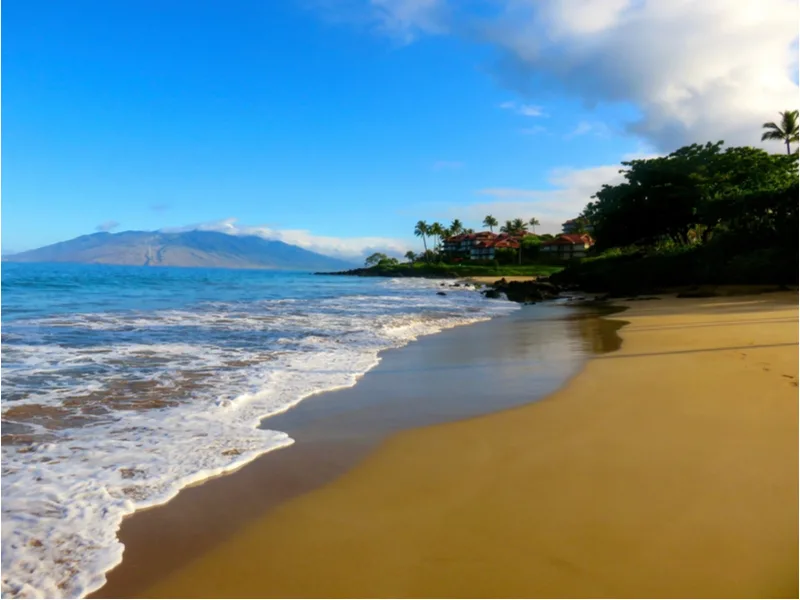 Incredible view of one of the best Hawaiian beaches in Maui, Polo Beach