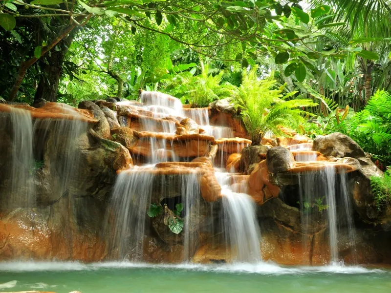 Natural Beauty and Adventure as viewed in a hot spring during the best time to visit Costa Rica