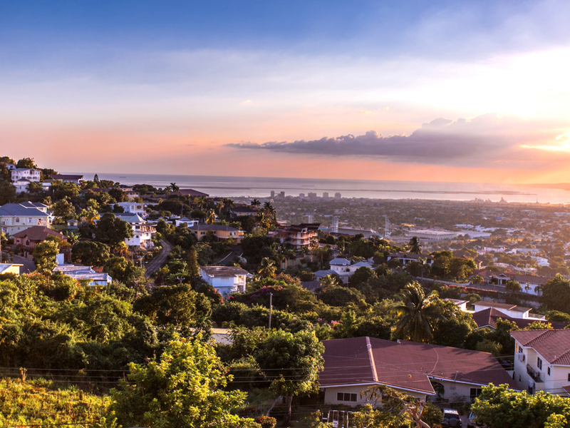 Sunrise over Kingston, one of the must-see places to visit in Jamaica