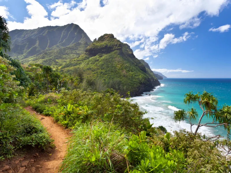 View from one of the best hikes in Kauai, the Kalalau Trail