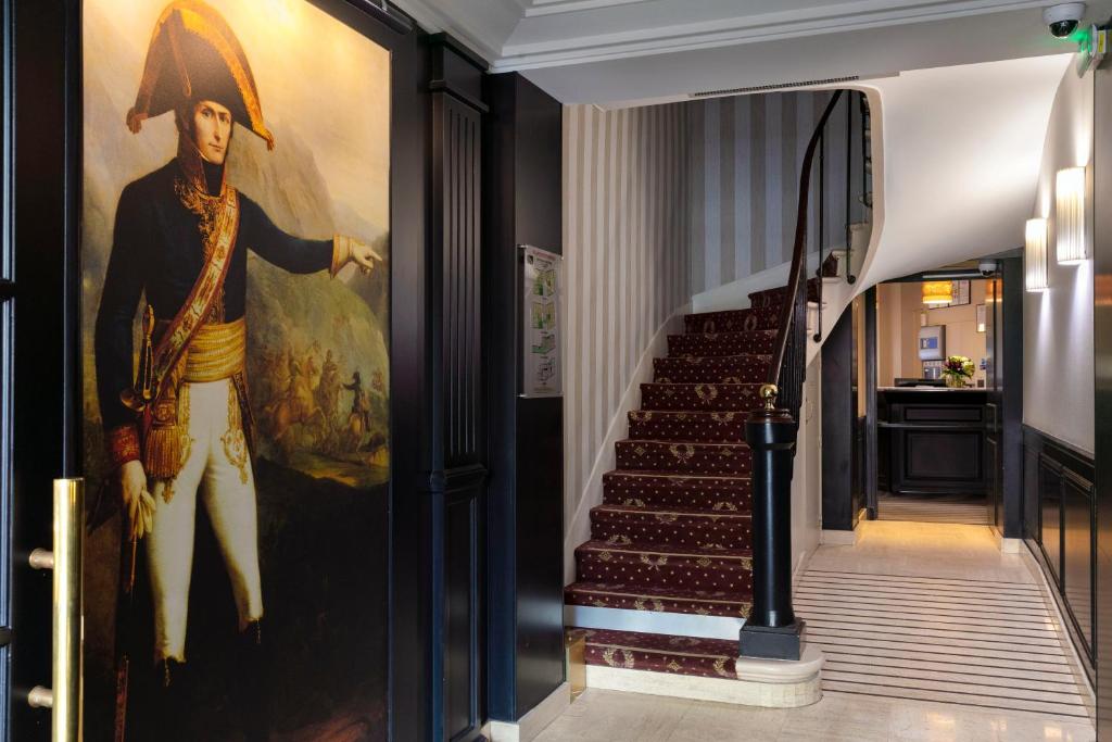 Hotel Saint Cyr Etoile, one of the best hotels in Paris, pictured at the entryway