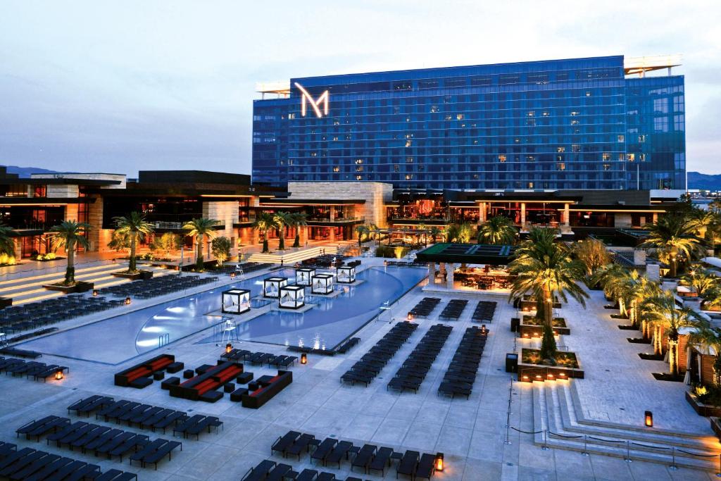 M Resort and Spa's pool area, one of the best hotels in Las Vegas