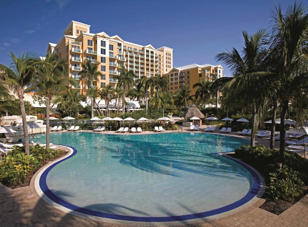 Pool area at the The Ritz Carlton Key Biscayne, one of Miami's best hotels