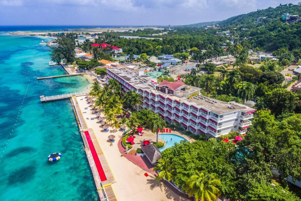 Royal Decameron Montego Beach Resort as seen in an aerial view, one of the best all-inclusive resorts in the Caribbean