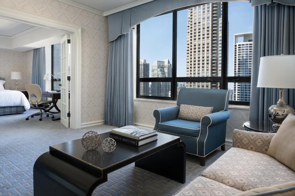 Suite view of the Ritz-Carlton, one of the best hotels in Chicago