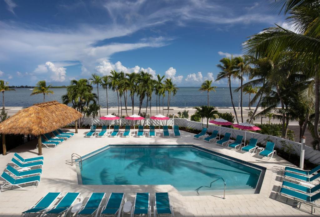 The Laureate, one of the best hotels in Key West, pictured in the pool area