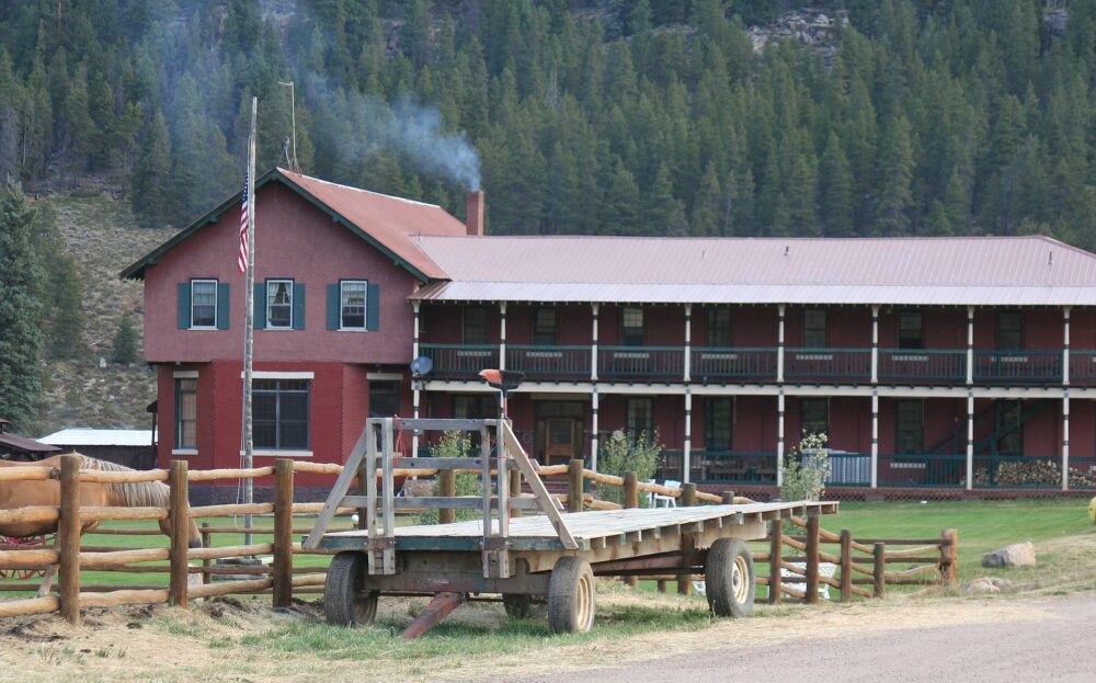 Waunita Hot Springs ranch lodge, one of the best hot springs in Colorado