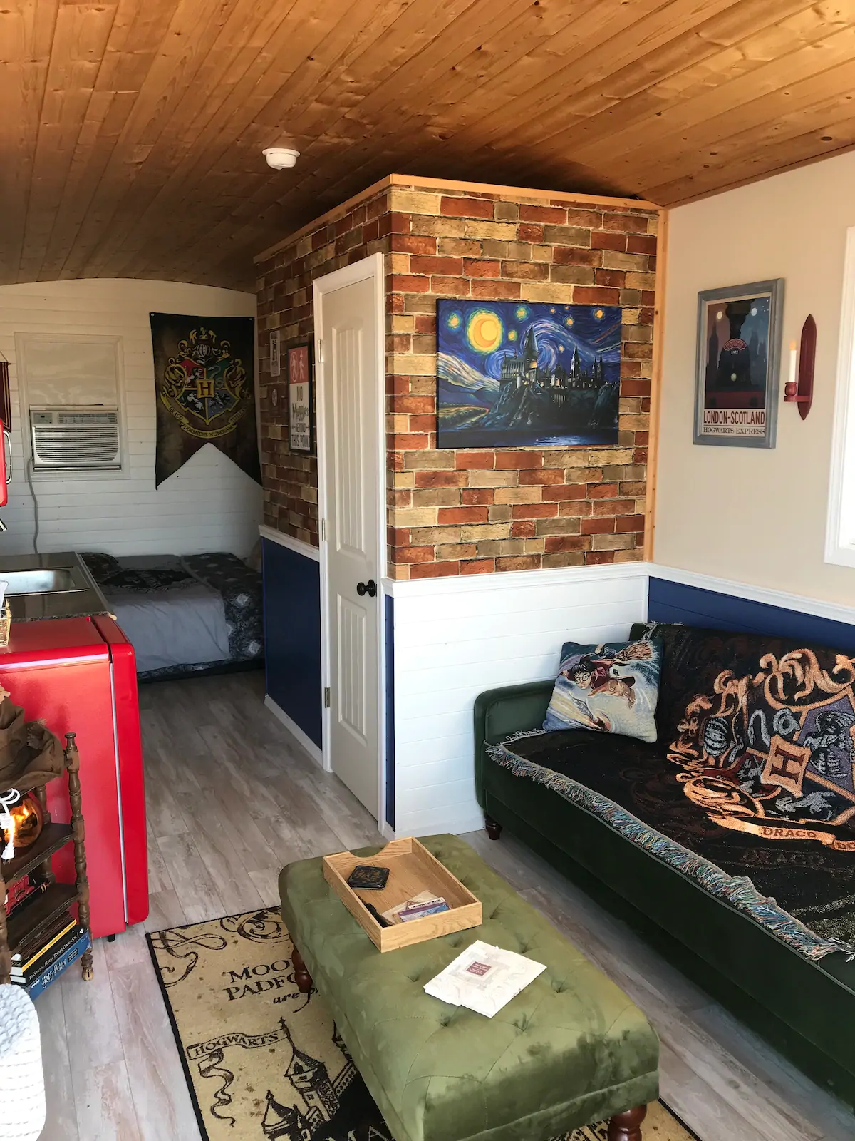 Wizarding World tiny home, one of the best Harry Potter Themed Airbnbs in Texas