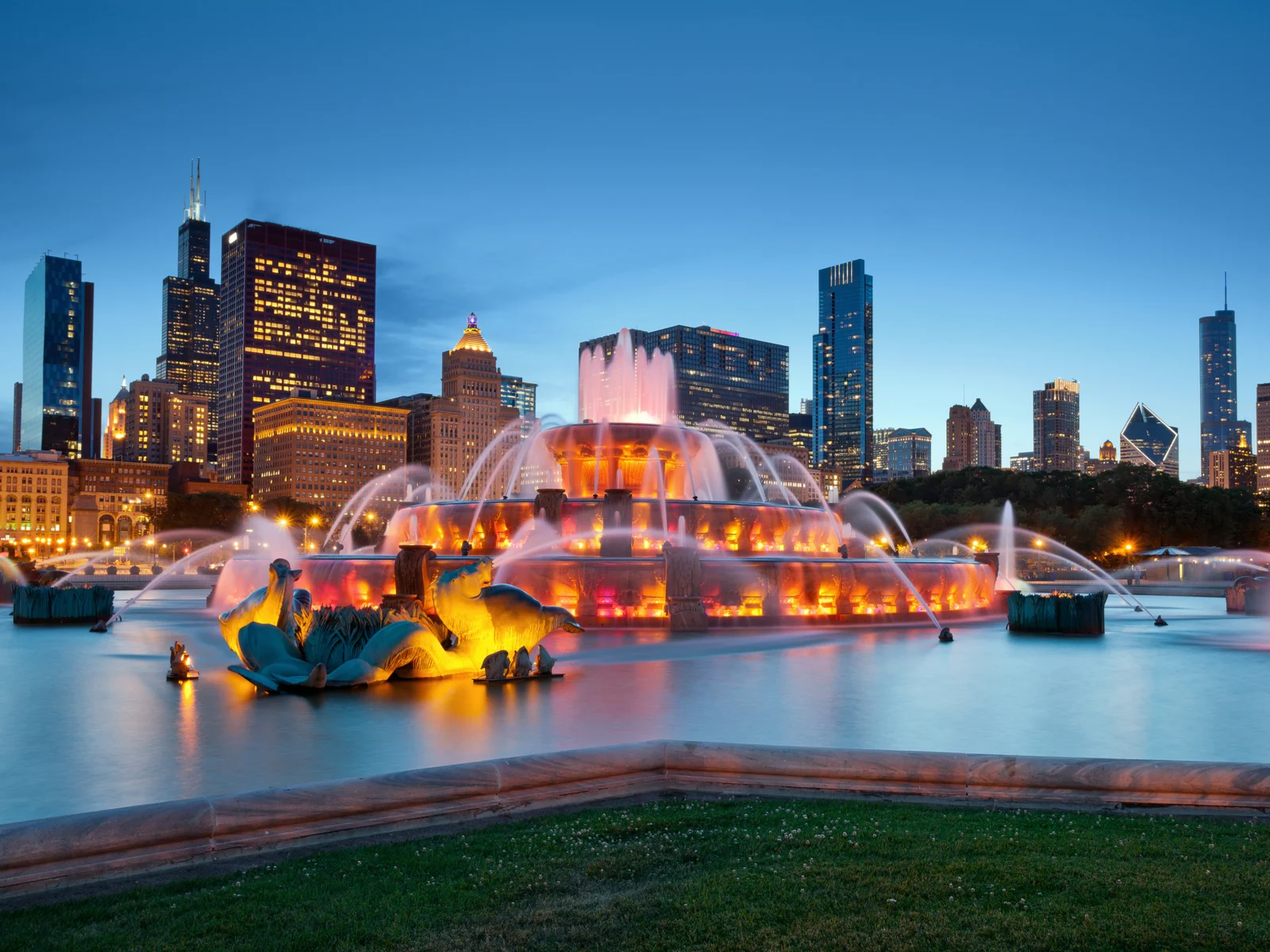 Beautiful view of Grant Park, one of the best things to do in Chicago