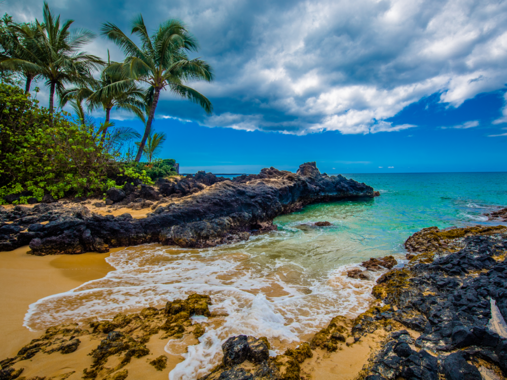 Secret Beach in Maui, one of the best Hawaiian Islands