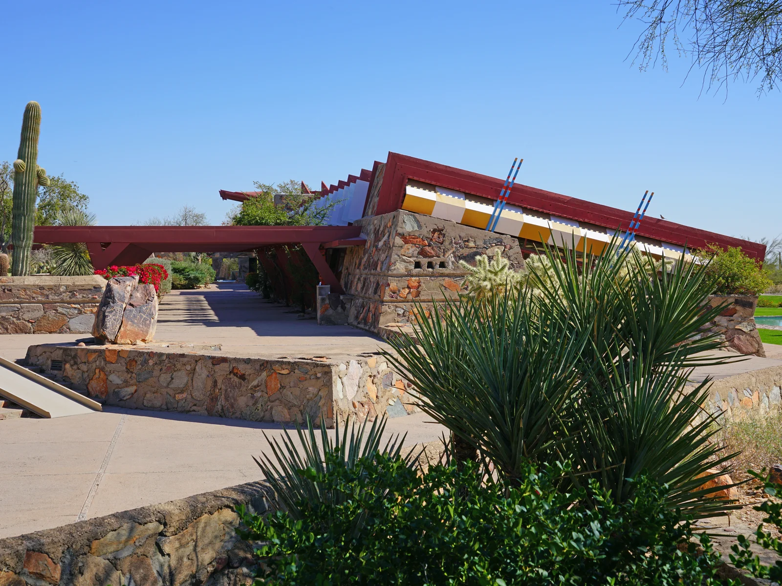 Cool exterior shot of Taliesin, one of the best things to do in Phoenix