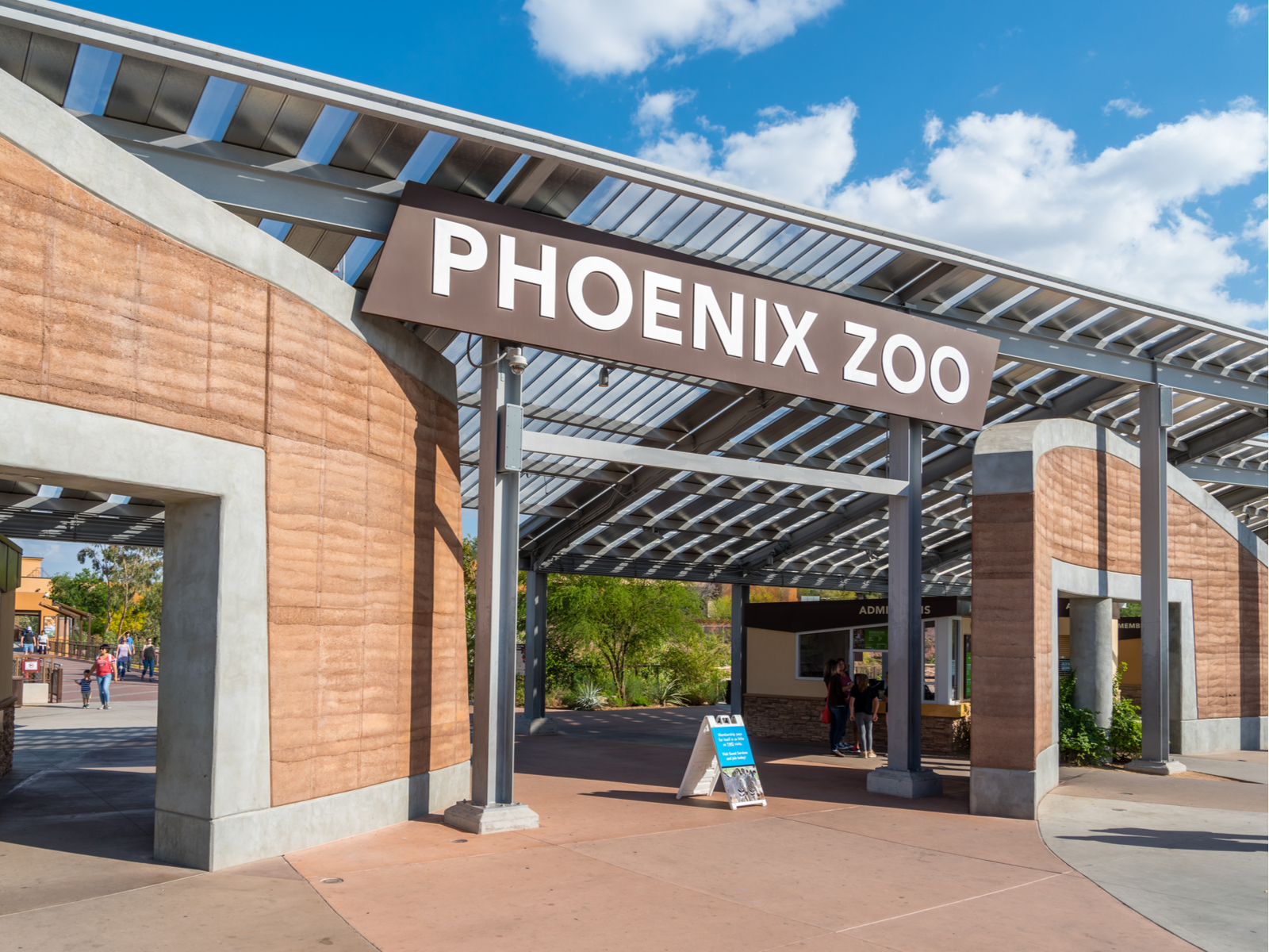 Entrance to the Phoenix Zoo, one of the best things to do in Phoenix