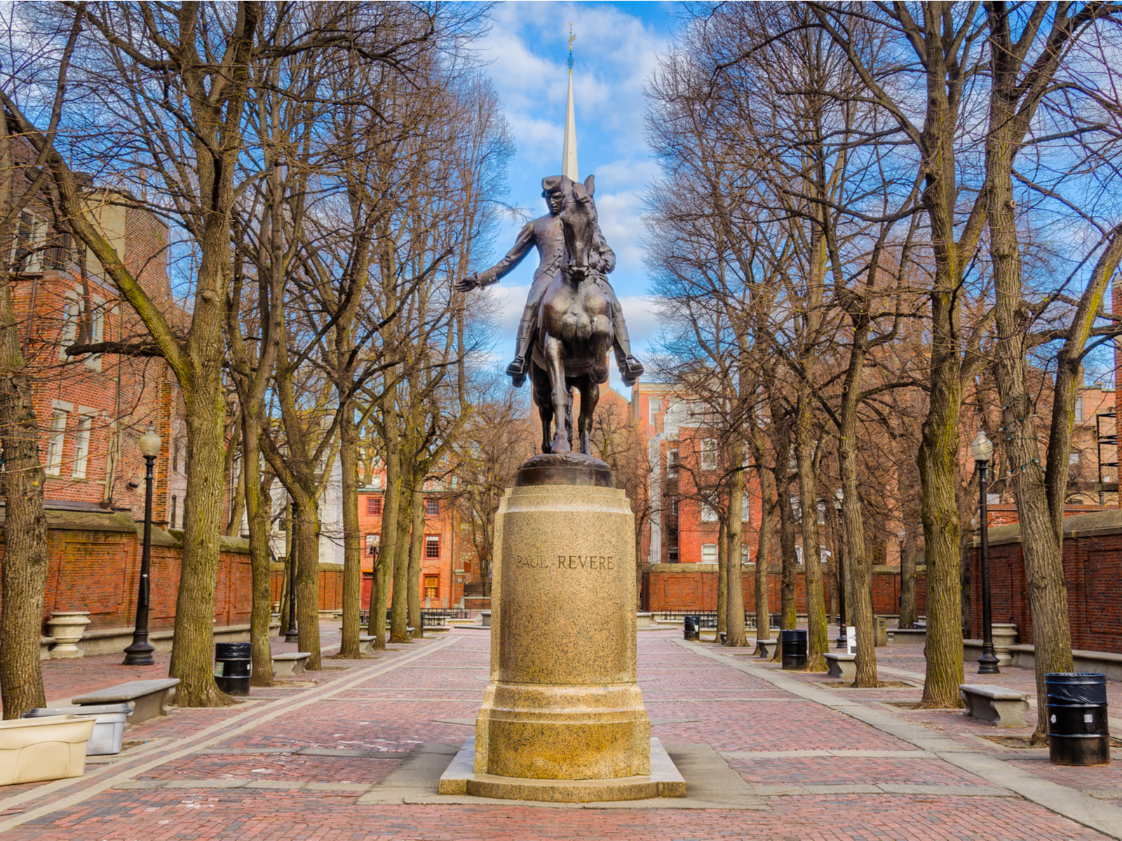 Freedom trail in the North End, one of our top picks for Where to Stay in Boston