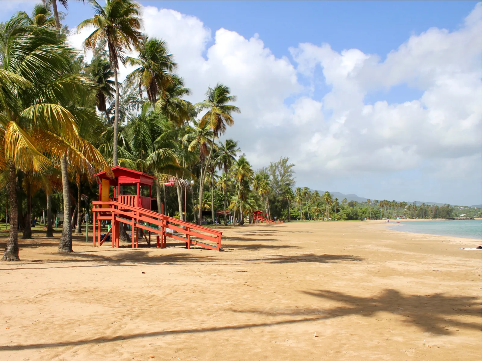 Guard house on Luquillo Beach, one of the best beaches in Puerto Rico