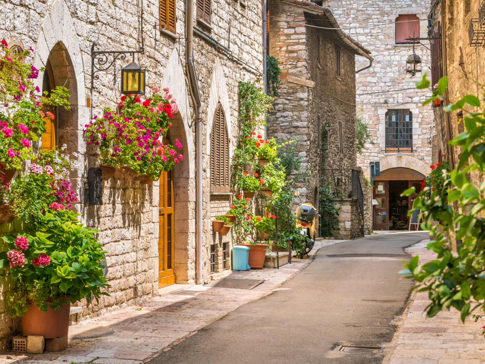 Picturesque view of a street in Perugia, Italy, one of the country's best places to visit