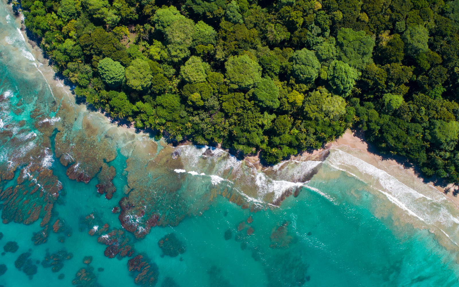 Gorgeous aerial view of Puerto Viejo, one of the best places to visit in Costa Rica