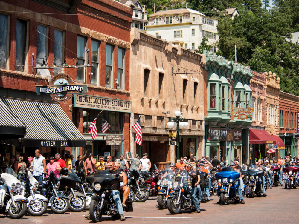 Sturgis rally in South Dakota, one of the state's best tourist attractions