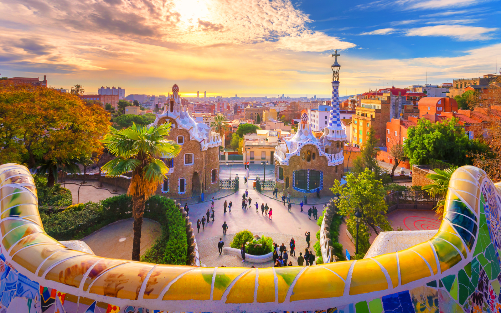 Image of Park Guell for a piece titled Where to Stay in Barcelona