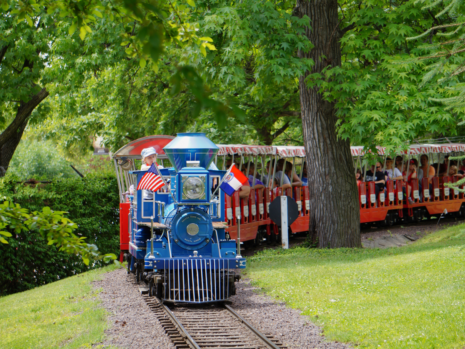 Train at the zoo, one of the best things to do in St. Louis