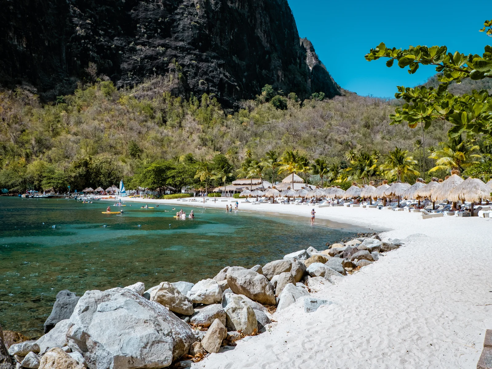 Anse Chastanet Beach and Reef, one of the best things to do in Saint Lucia