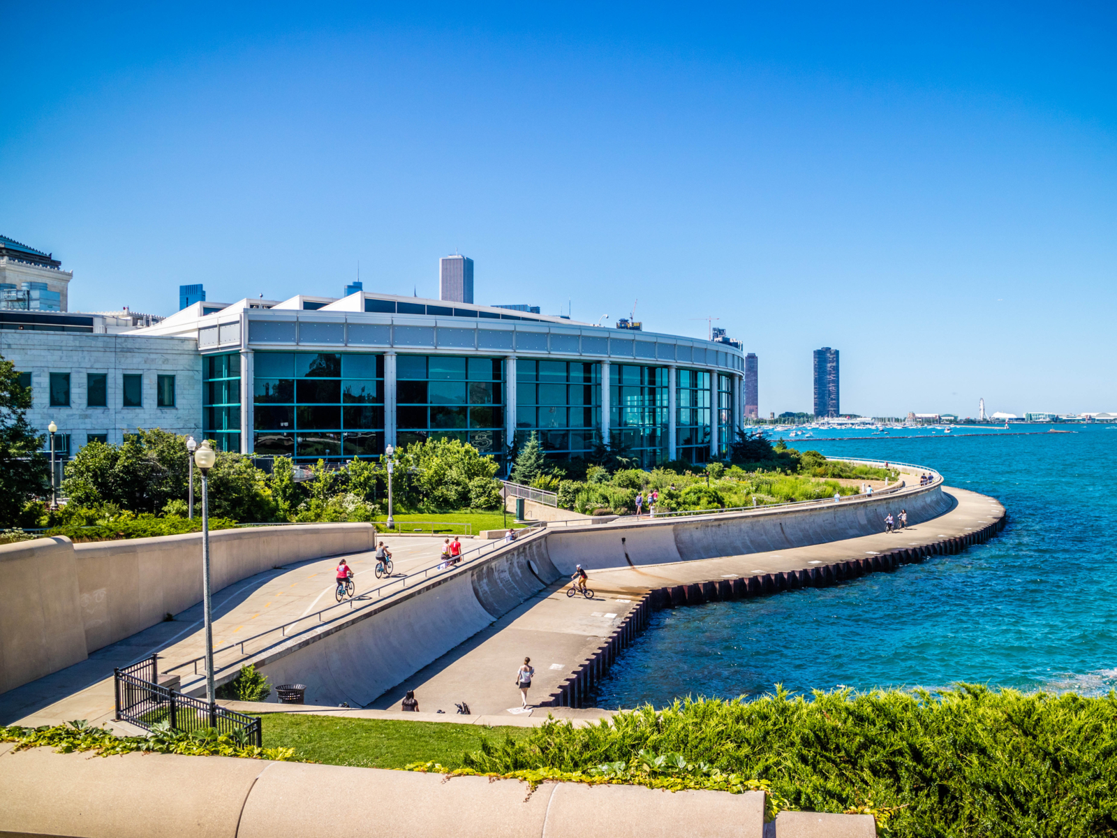 Photo of the famous Shedd Aquarium on Lake Michigan, one of the best things to do in Chicago