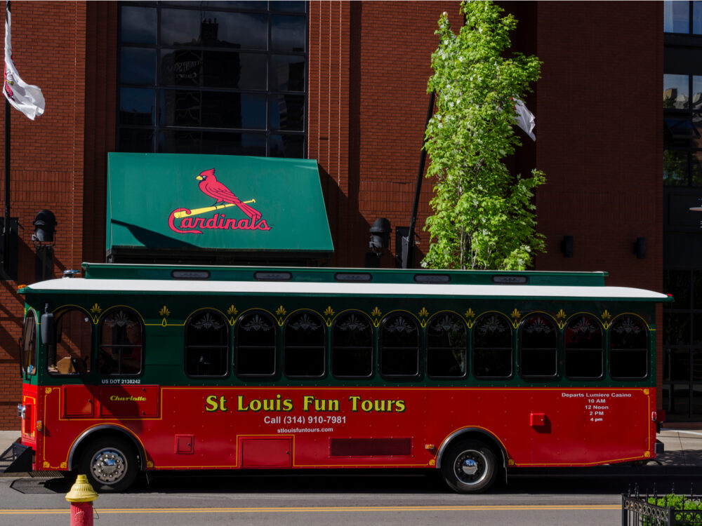 Going on a bus tour with St. Louis trolley is one of the best things to do in St. Louis