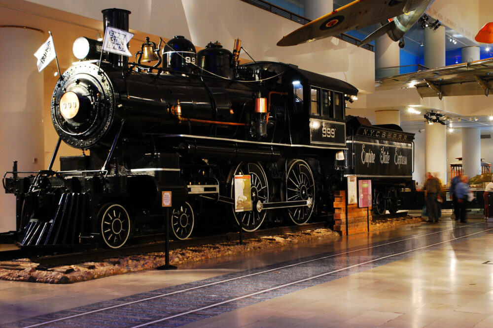 Train at the Museum of Science and Industry in Chicago, one of the best science museums in America
