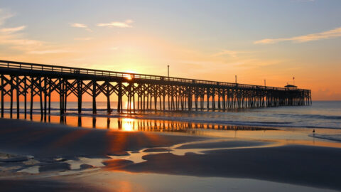Gorgeous morning view of the pier, one of the best things to do in Myrtle Beach