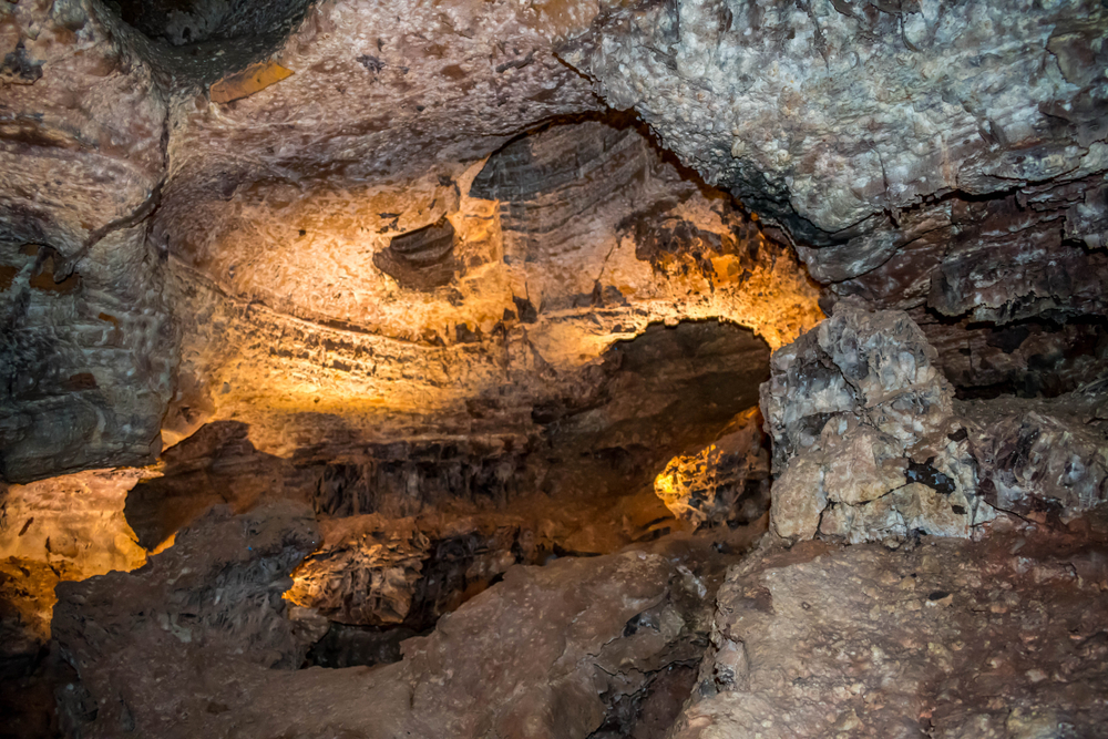 A boxwork formation inside a cave at Wind Cave National Park, one of the South Dakota tourist attractions that draws thousands of annual visitors