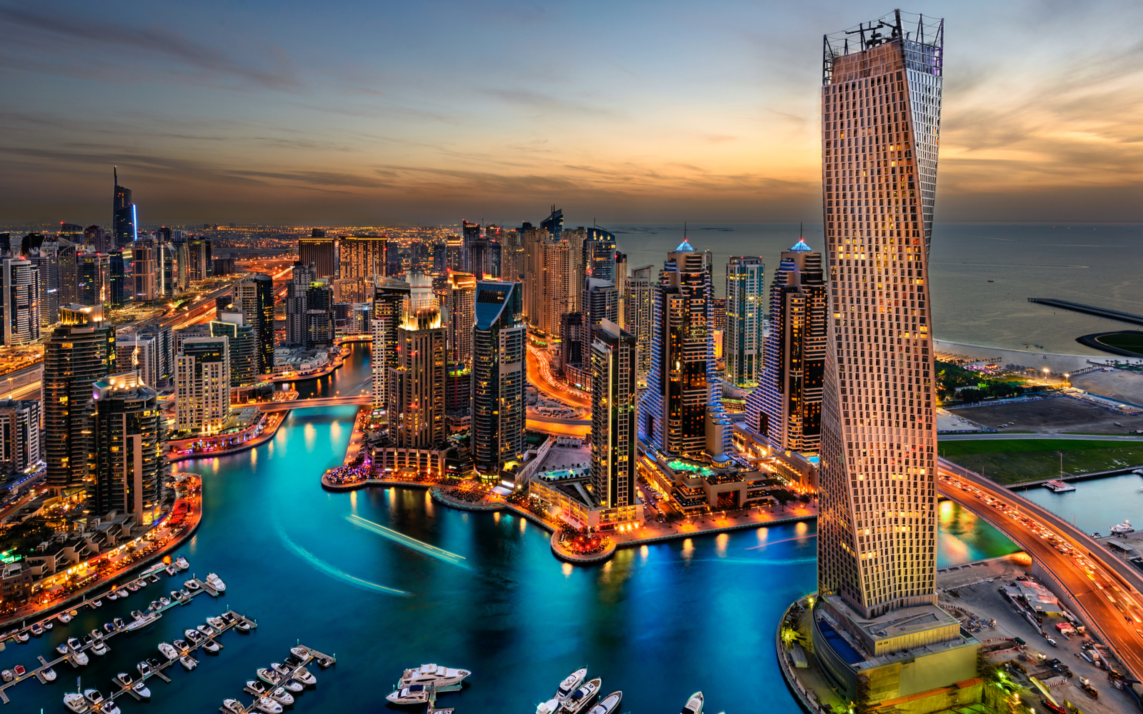 Skyline of Dubai pictured during the best time to visit