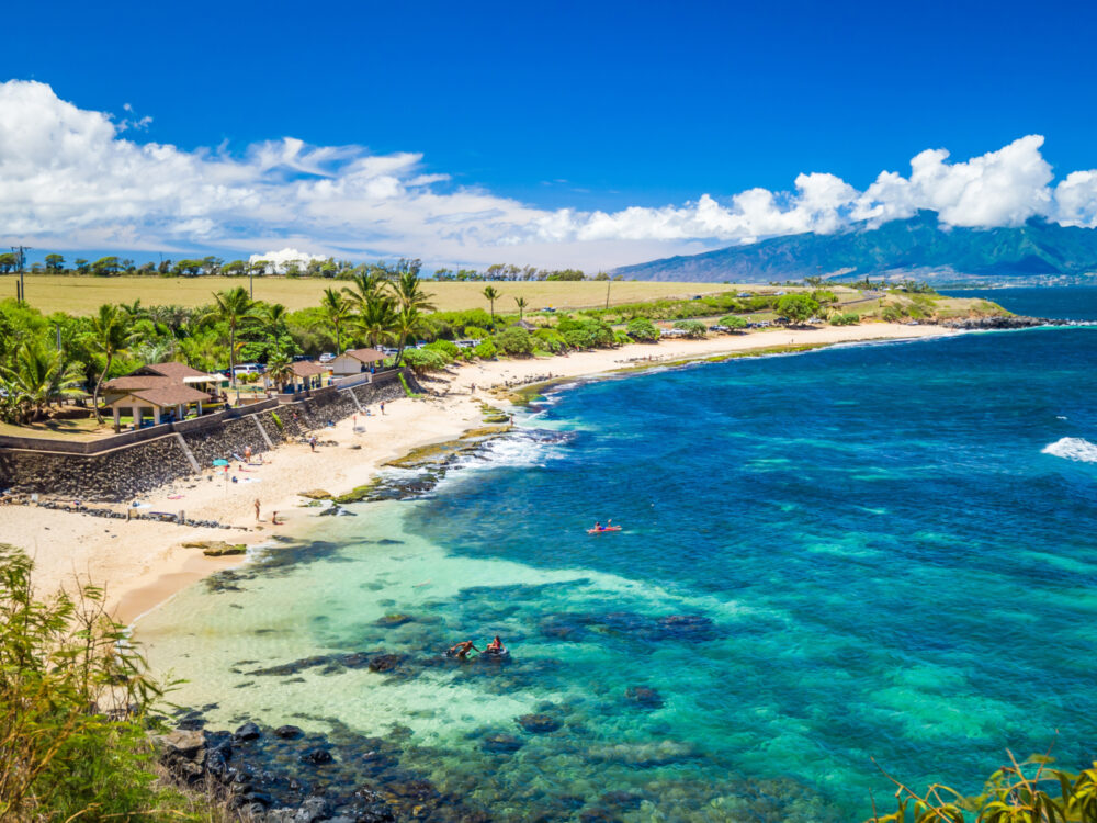 Hookipa Beach in an aerial image for a piece on the best things to do in Maui