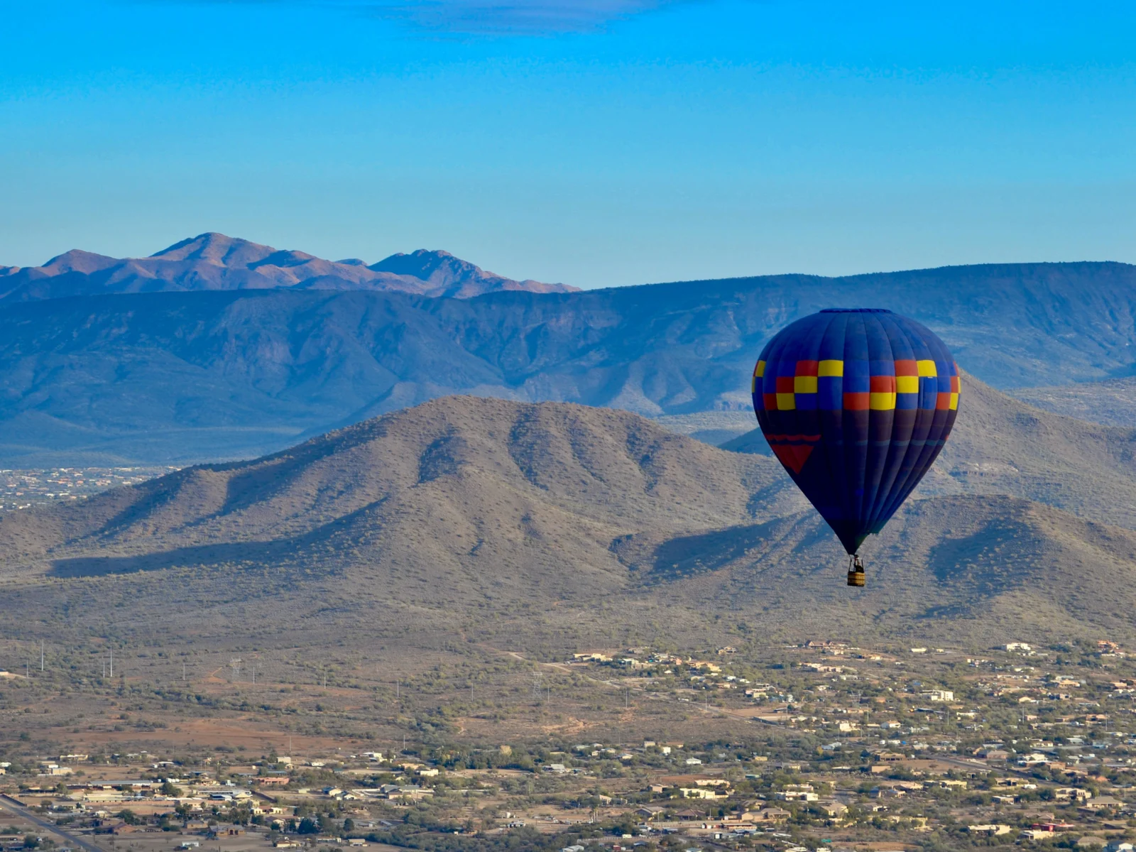 Misty Mountain as seen from a hot air balloon, one of the best things to do in Phoenix