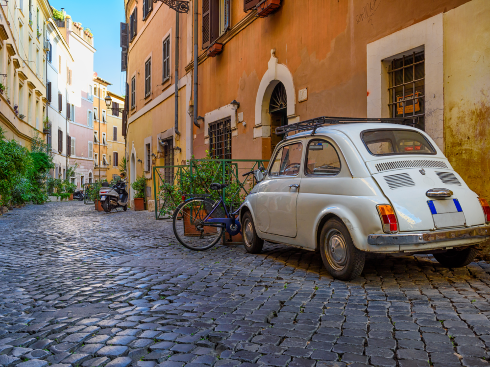 Cozy old street in Trastevere in Rome, one of Italy's best places to visit