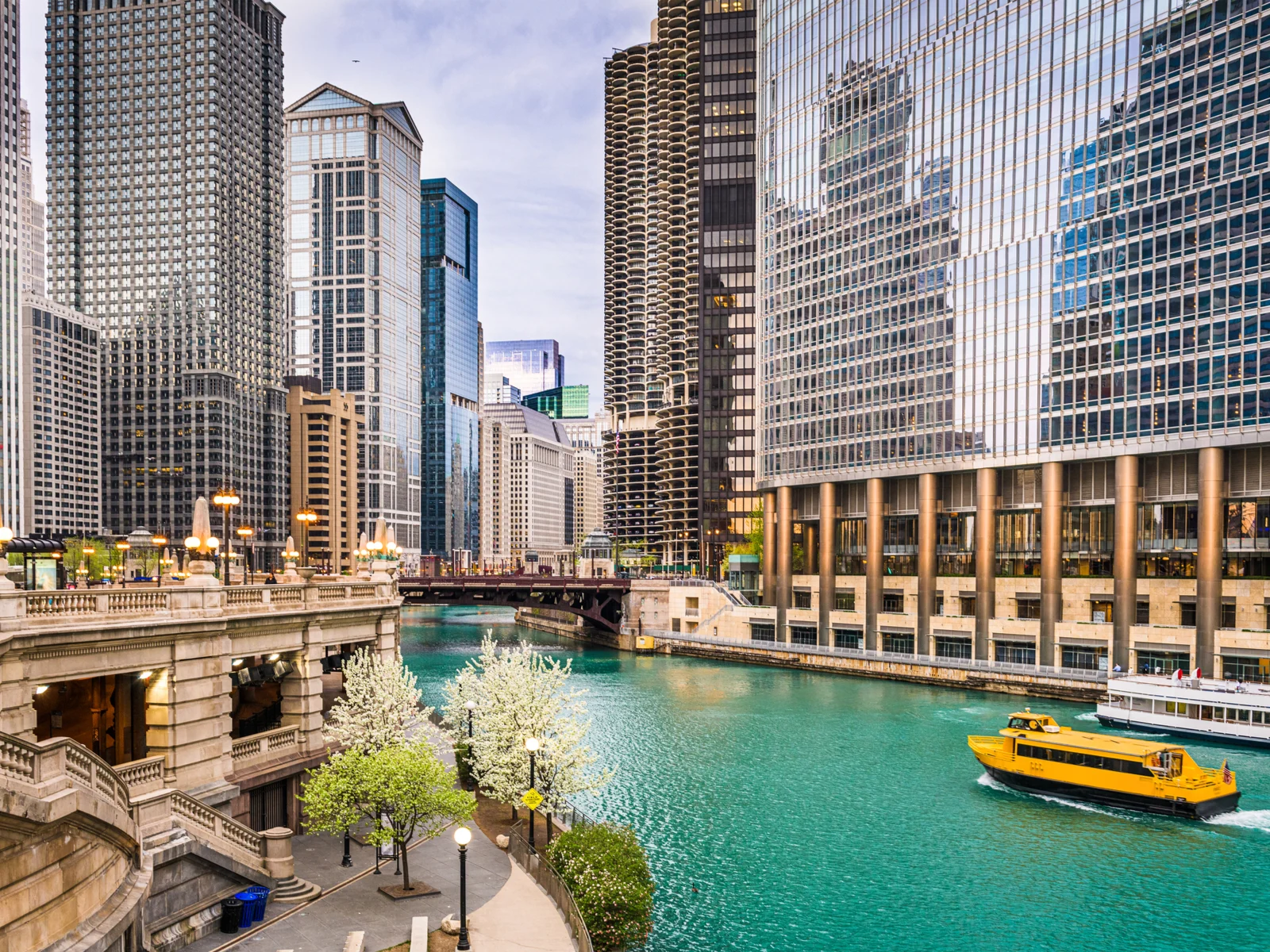 Riverwalk pictured during the overall best time to visit Chicago