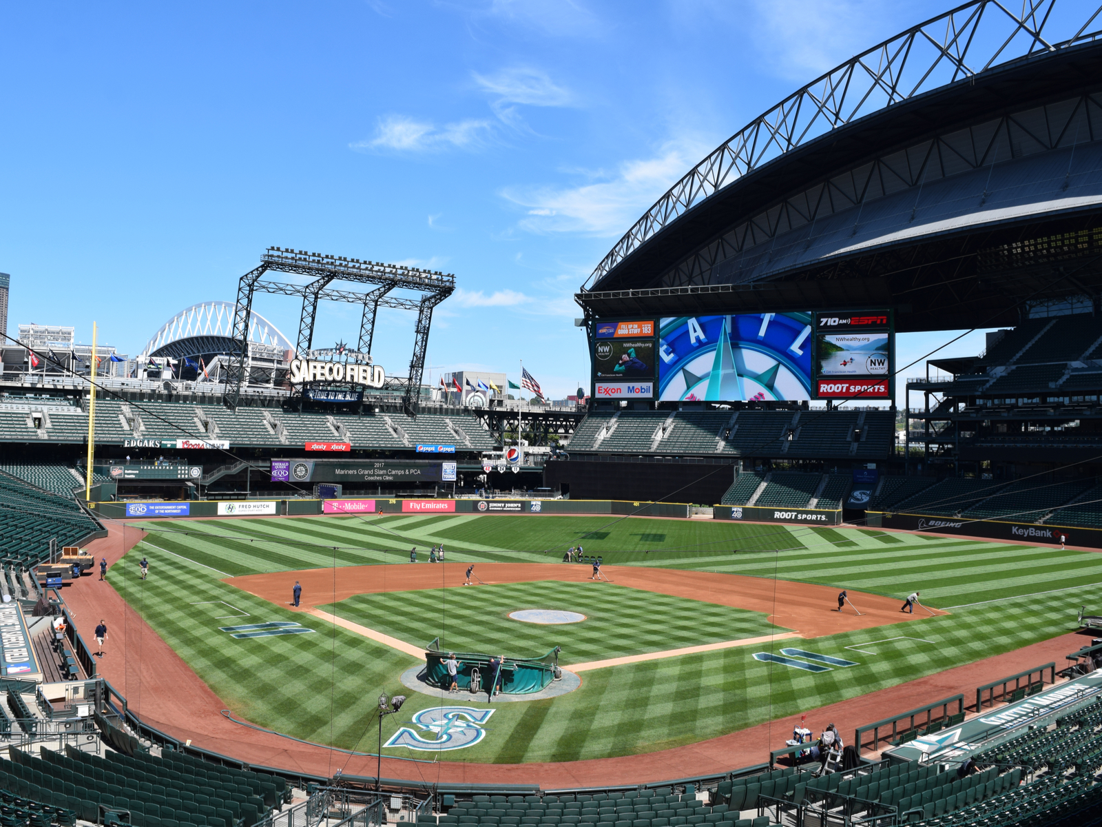 T mobile park as viewed from a seat, one of the best things to do in Seattle