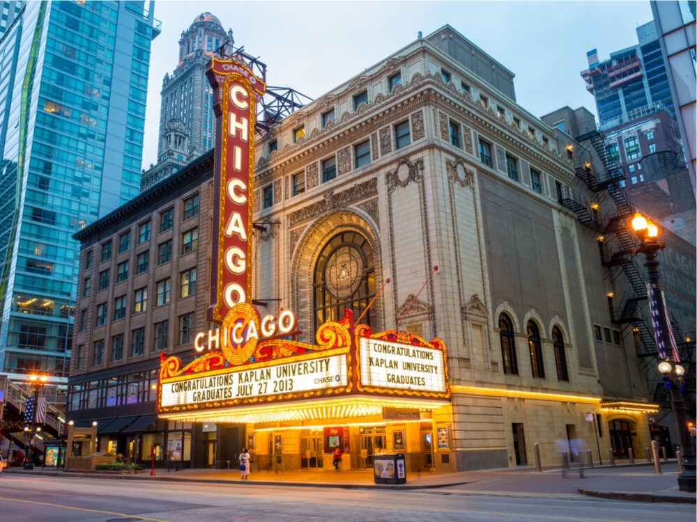 Photo of one of the best things to do in Chicago, the Chicago Theater