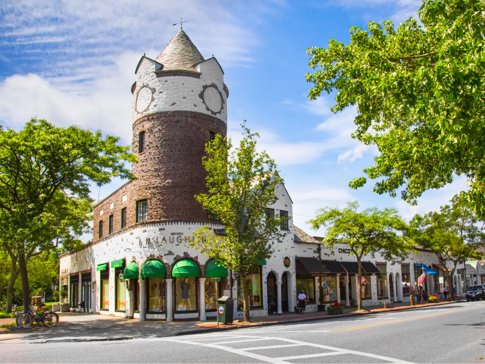 Main Street in Southampton, one of our picks for where to stay in the Hamptons