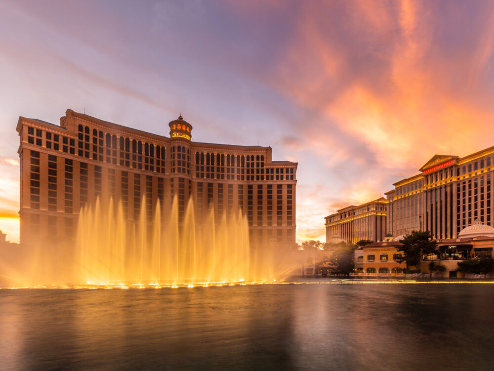 Fountains at the Bellagio, one of our top picks for the best thing to do in Las Vegas Nevada