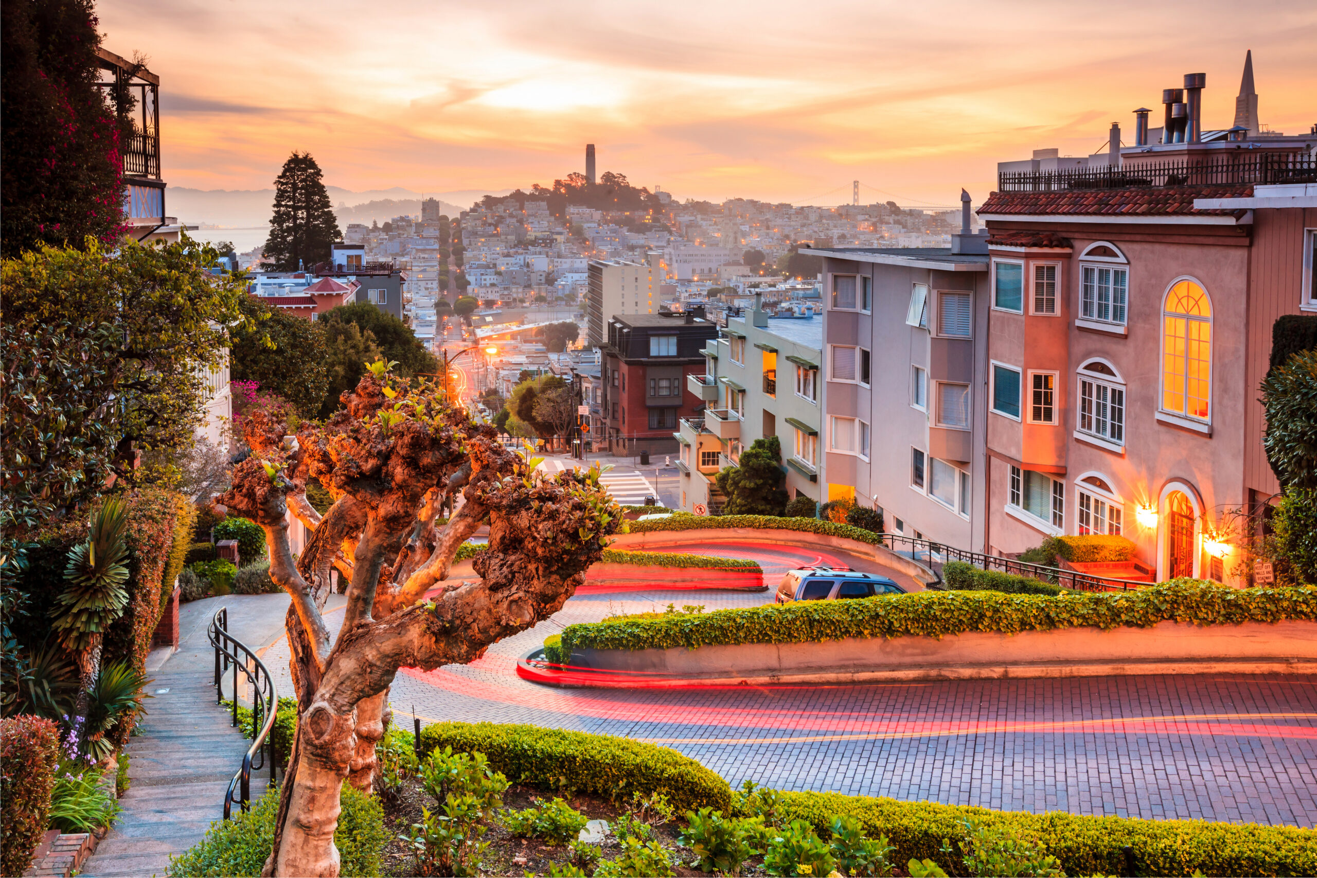 One of the best attractions in San Francisco, Lombard Street