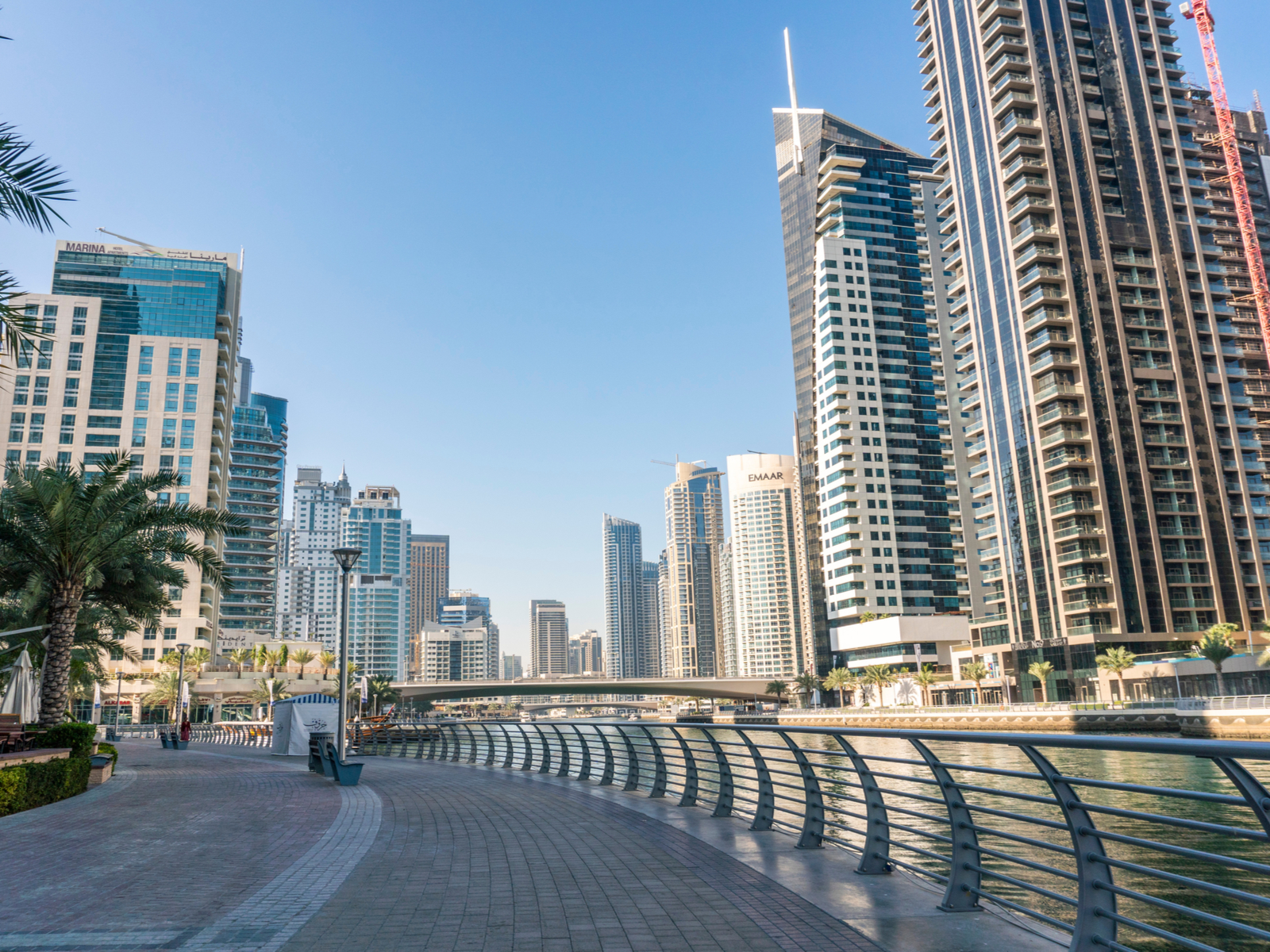 Dubai streets pictured during the least busy time to visit