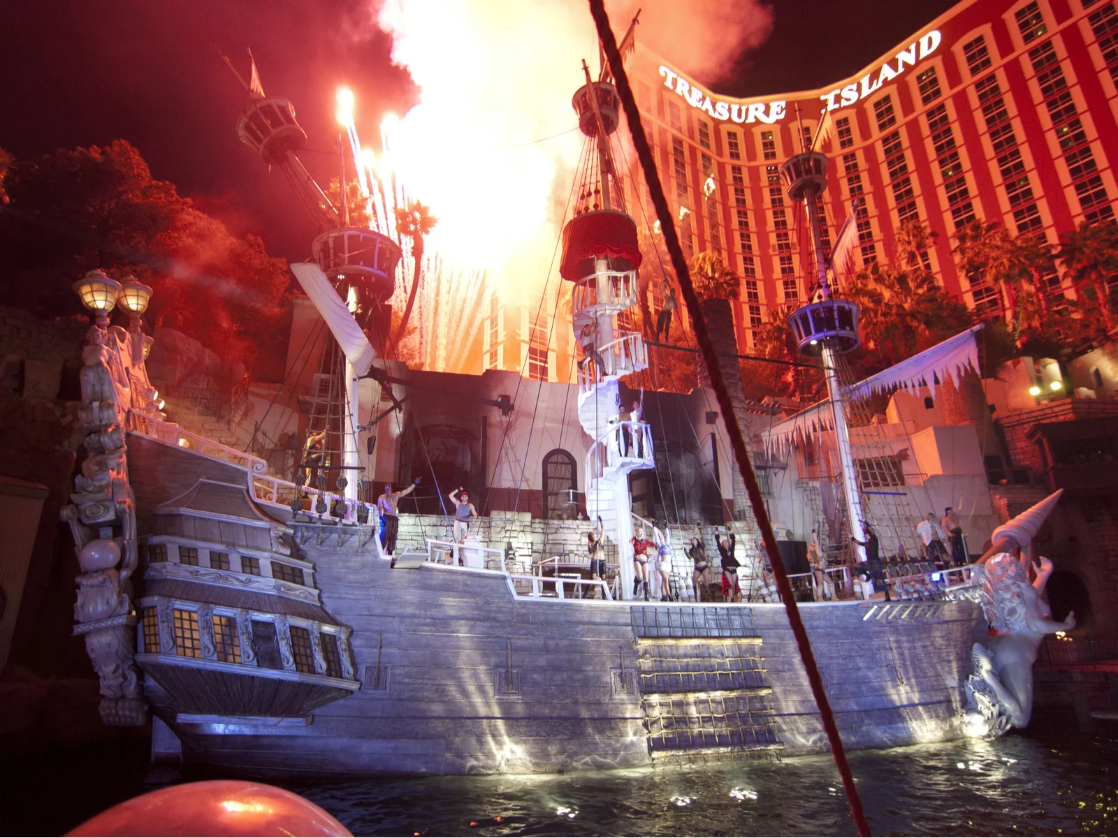 Image of a piece titled Best Things to Do in Las Vegas featuring a show on a pirate ship