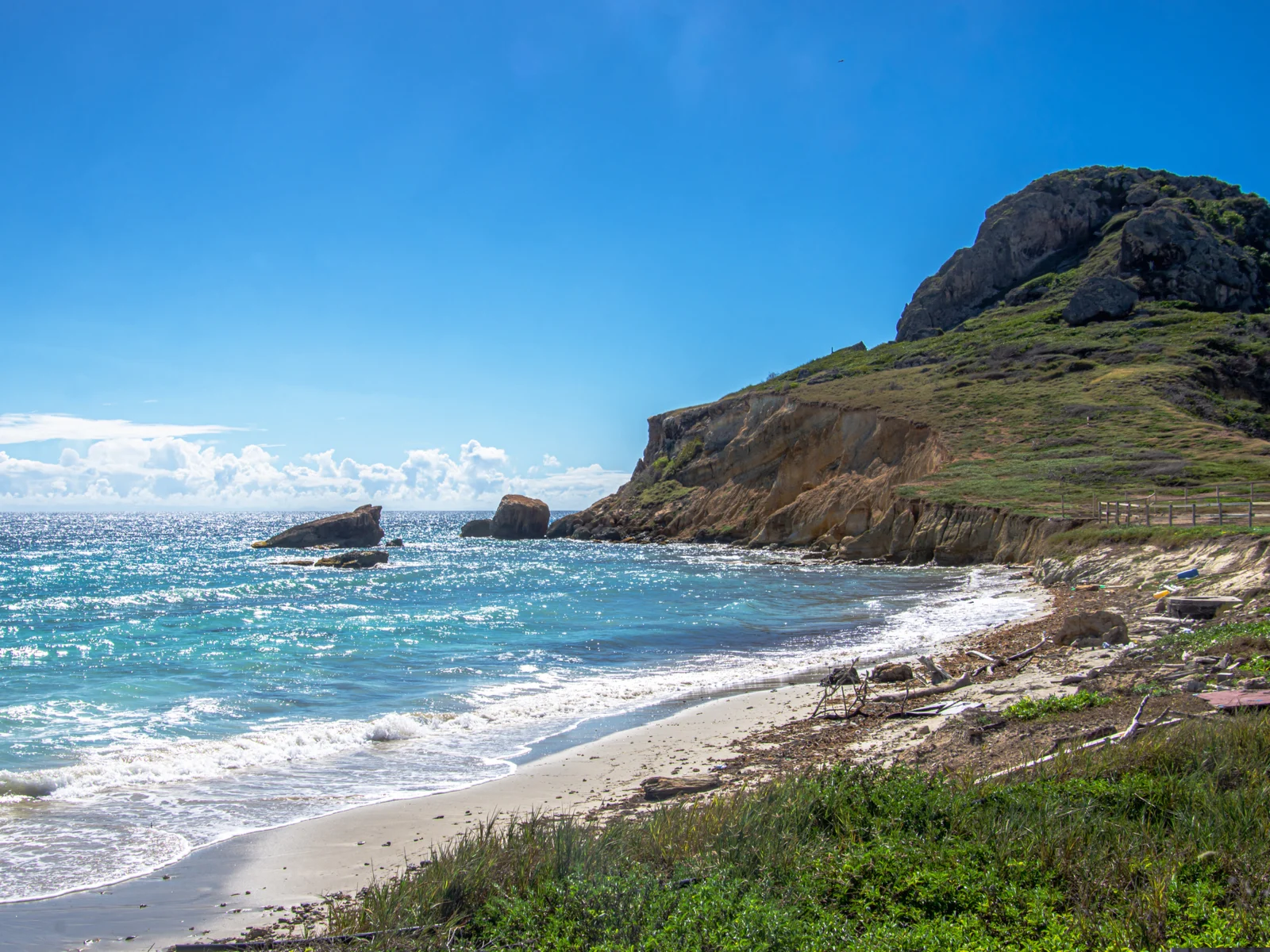 Shore view of Isla Caja De Muertos, one of the best beaches in Puerto Rico
