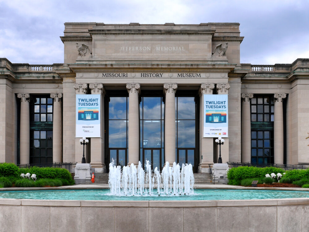 Front photo of the Missouri History Museum, one of the best things to do in St. Louis for people who are fascinated about Missouri's history