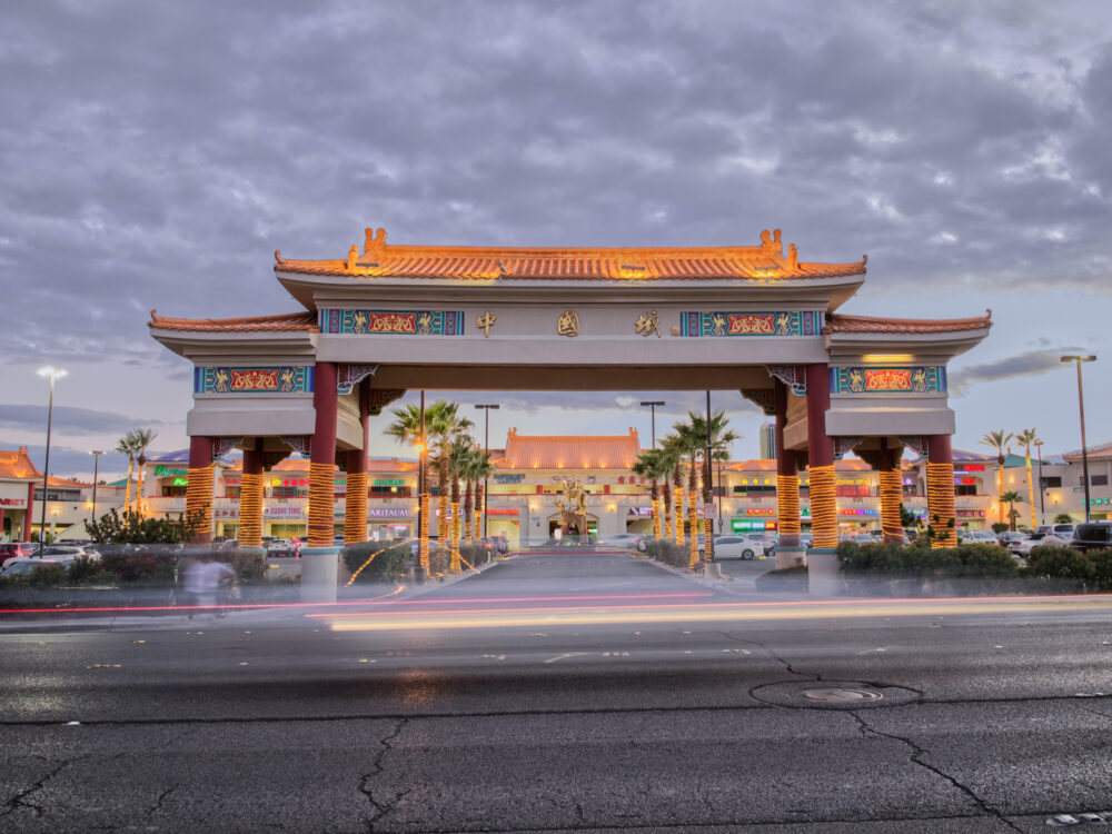 Chinatown entrance for a piece titled Where to Stay in Las Vegas