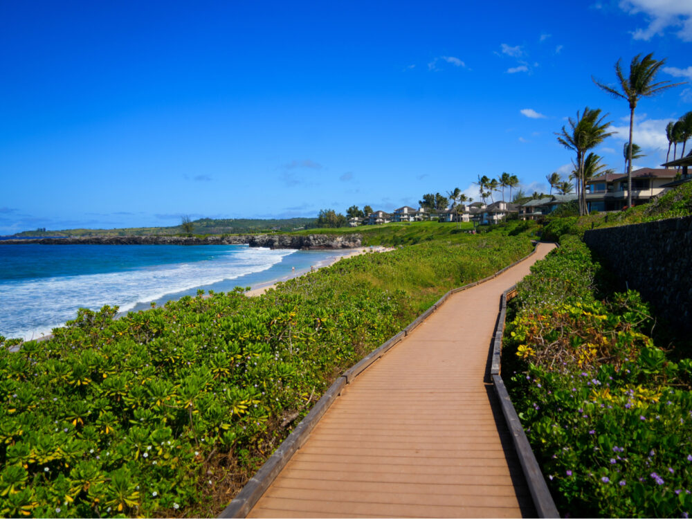 Kapalua Coastal Trail, a pick for things to do in Maui, pictured in the Summer