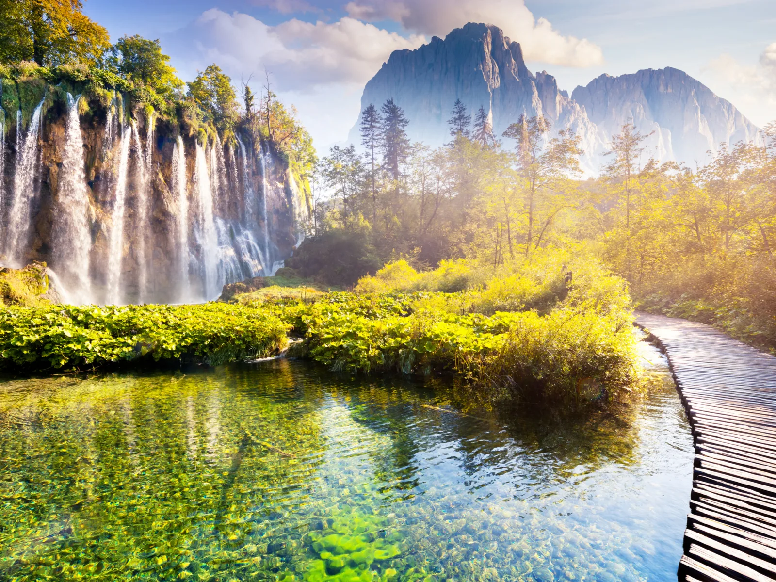 Cool view of Plitvice National Park, one of the best things to do in Croatia