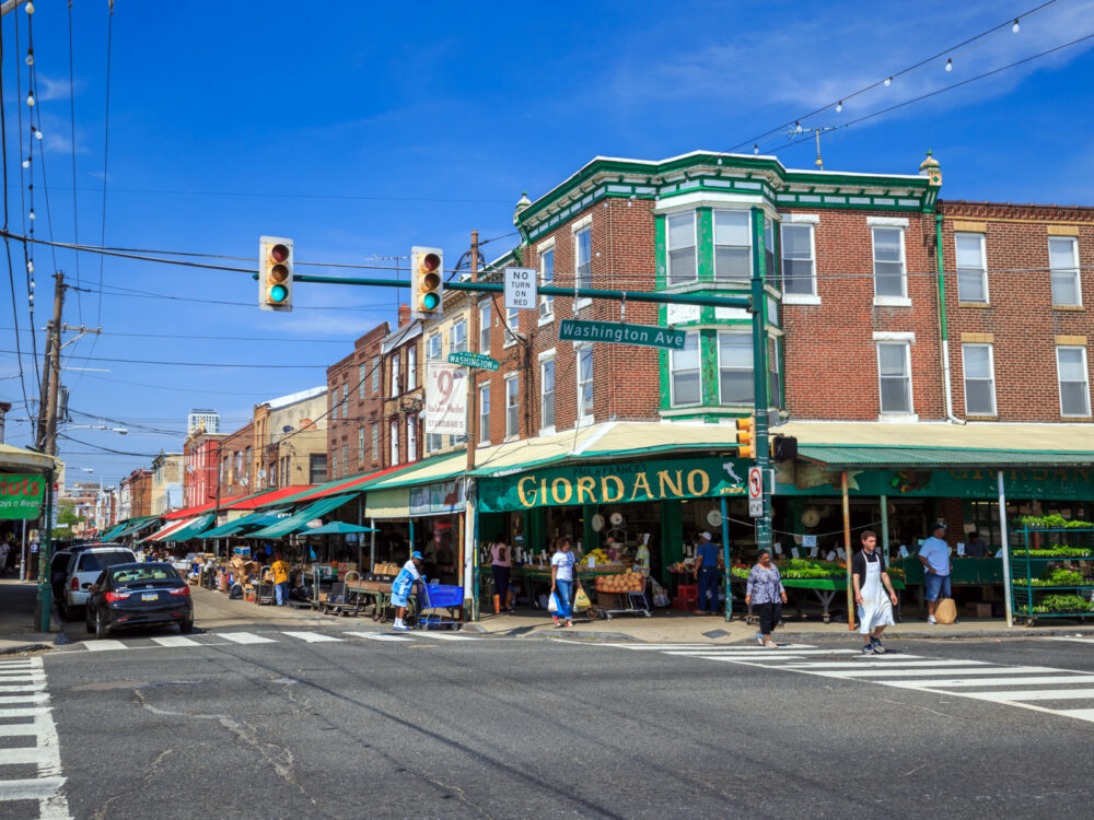 The Italian Market, one of the best things to do in Philadelphia, pictured in day