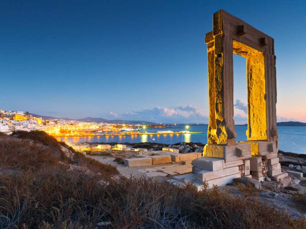 Image of the temple ruins at Naxos, one of the best things to do in Greece