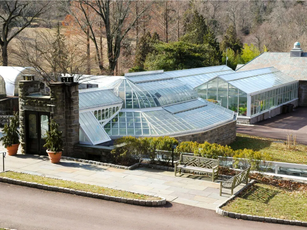 Exterior of the Morris Arboretum pictured for a piece on the best things to do in Philadelphia